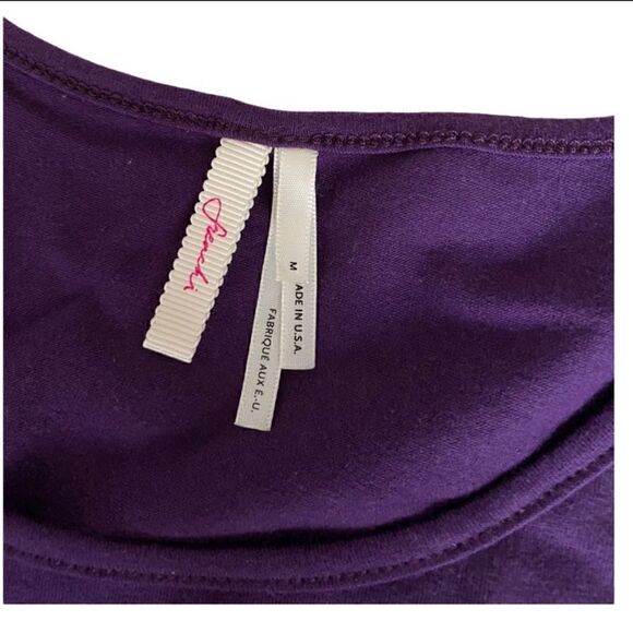 Juniors Frenchi 3/4 Sleeve Tee Purple Cordial - Picture 4 of 7